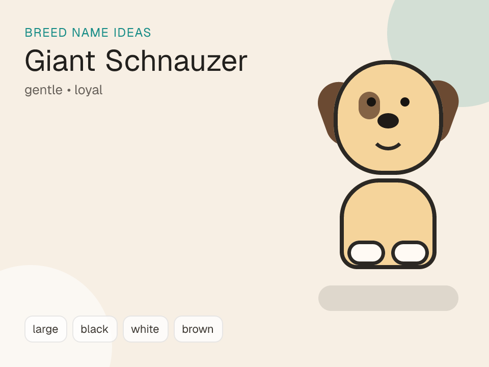 Giant Schnauzer dog name generator visual