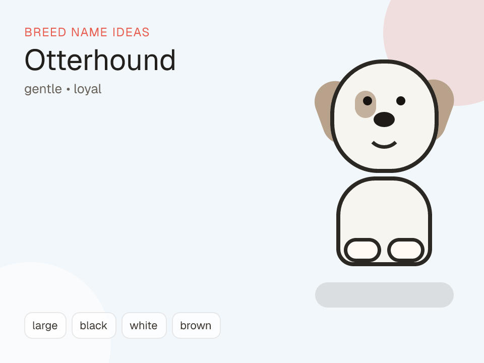 Otterhound dog name generator visual