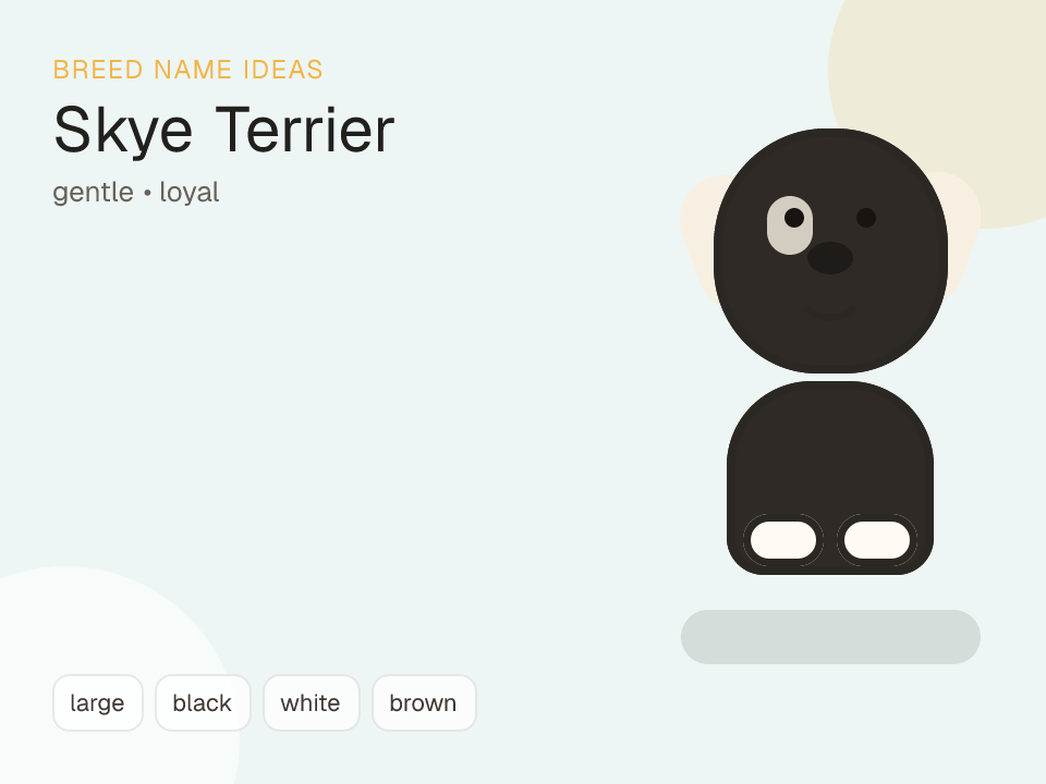 Skye Terrier dog name generator visual