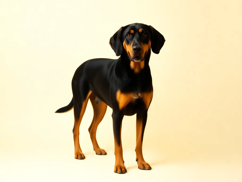 Black and Tan Coonhound dog name generator visual